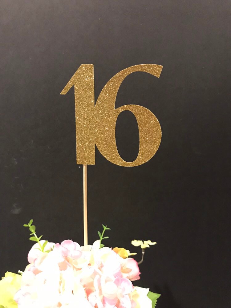 Sweet 16 decorations ,Sweet 16, 16th Birthday Centerpiece Sticks, Sweet