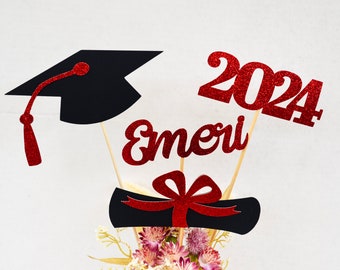 Graduation party decorations 2025, Graduation Centerpiece Sticks, PERSONALIZED, class of 2025, Graduation Decoration, prom 2025