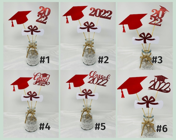 Graduation Decorations 2024, Graduation Centerpiece Sticks, Class of 2024,  Graduation Party Decorations, Graduation Party Decor, 2024 Decor 