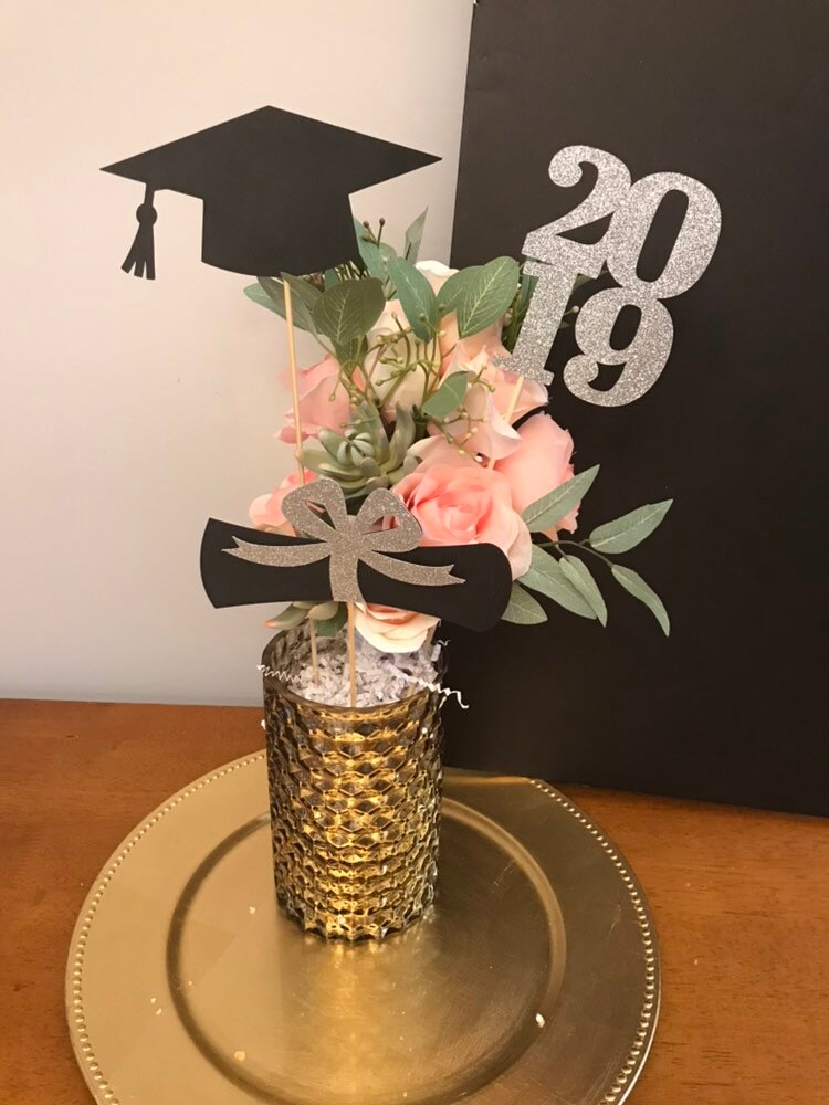 Graduation party decorations 2019, Graduation Centerpiece Sticks, Grad ...