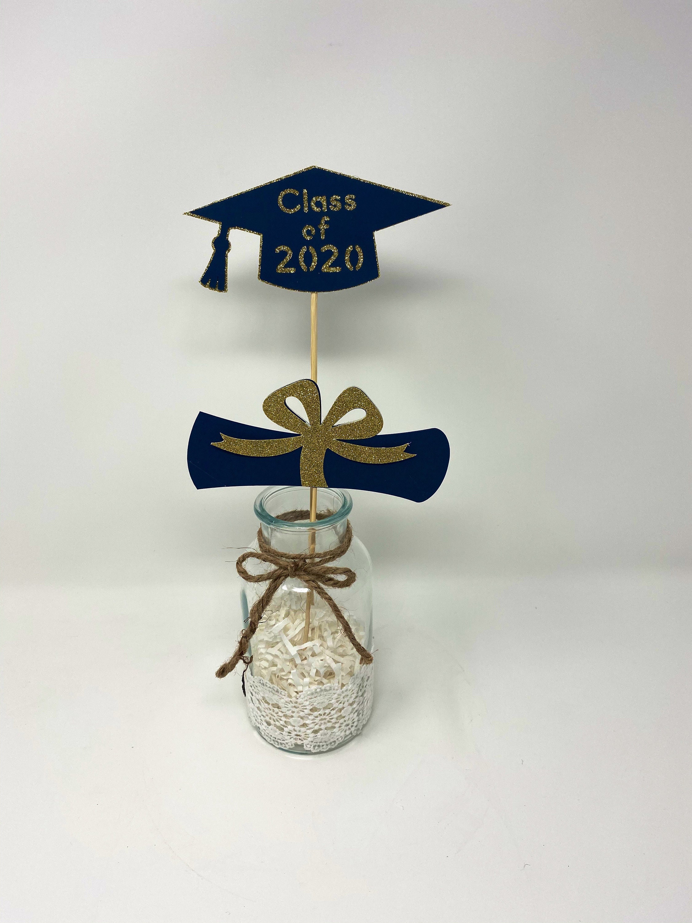 This is a set of 2 graduation stick for centerpiece DIY decorating. 