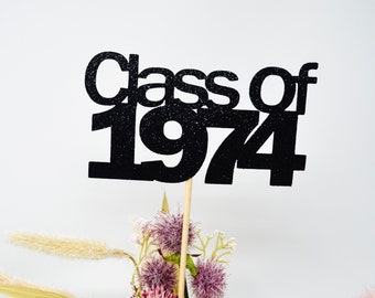 Class Reunion 1974, Class of 1974, Class Reunion Centerpiece , Class Reunion Decoration, Class Anniversary, Prom, School, University