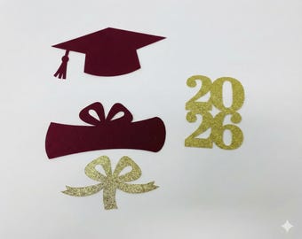 Graduation party decorations 2026, Graduation Centerpiece, Grad, Cap, Diploma, class of 2026, Graduation Decoration, prom 2026