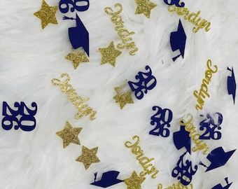 Graduation party decorations, 2026 Graduation glitter name confetti, class of 2026 Graduation name confetti, personalized confetti 50 ct.
