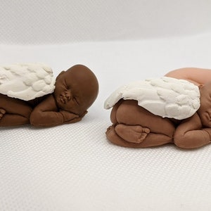 Medium and Dark mini angel baby for miscarriage/pregnancy loss gift keepsake memorial