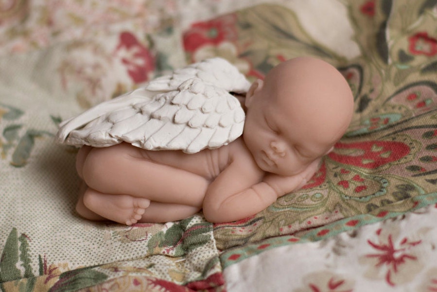 Sleeping Angel Baby sculpture for miscarriage gift keepsake Etsy