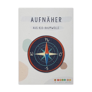 Aufnäher KOMPASS Bio Ø 7 cm