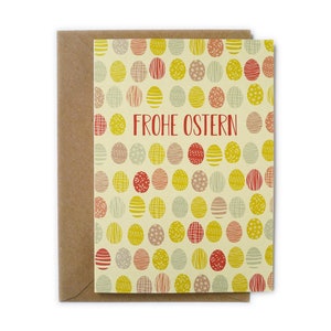 Grußkarte OSTEREIER 'Frohe Ostern'