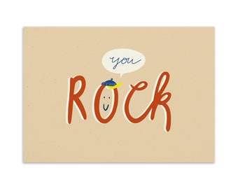 Postcard 'You Rock'