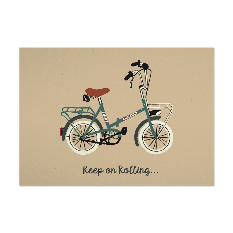 postkarte fahrrad