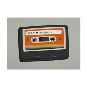 Postal CASSETTE 'You & Me - Canções de Amor'