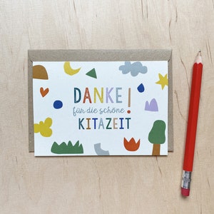 Grußkarte DANKE zum Kitaabschied