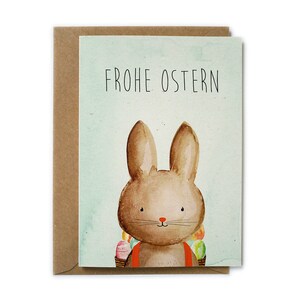 Grußkarte HASE zu Ostern