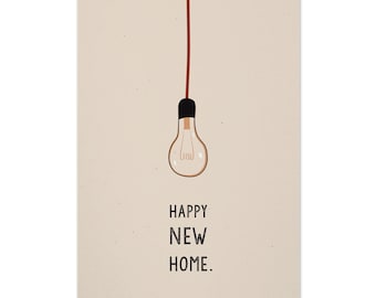 Postkarte UMZUG 'Happy New Home.'
