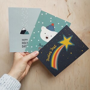 Set di 3 cartoline di NATALE