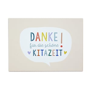 Ansichtkaart BEDANKT voor het afscheid van de kinderopvang