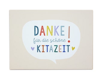 Postkarte DANKE zum Kitaabschied