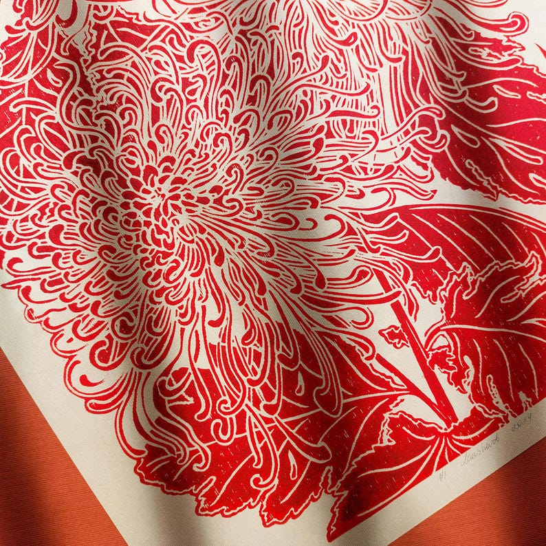 red chrysanthemum japanese wall art flower lino linocut print original artwork printmaking botanical bedroom decor cottagecore hostess gift linogravure thanksgiving table rustic christmas
living room teacher appreciation back to school linoldruck floral nature educators new apartment handprinted large entryway farmhouse mother mom wife girlfriend sister godmother grandmother lover housewarming home dining kitchen dorm Rustic Handmade Thank You Coworker Gratitude Mentor Say Thanks Unique Present
