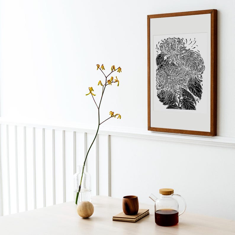 black chrysanthemum japanese wall art flower lino linocut print original artwork printmaking botanical bedroom decor cottagecore hostess gift linogravure thanksgiving table rustic christmas
living room teacher appreciation back to school linoldruck floral nature educators new apartment handprinted large entryway farmhouse mother mom wife girlfriend sister godmother grandmother lover housewarming home dining kitchen dorm Rustic Handmade Thank You Coworker Gratitude Mentor Say Thanks Unique