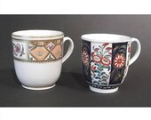 Pair of 18th Century Worcester Cups