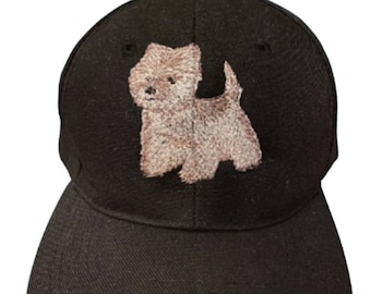 Adorable casquette de baseball cairn terrier/superbe cadeau de Noël/cadeau personnalisé/motif brodé à la machine