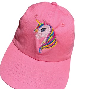 Enchanting Embroidered Unicorn Baseball Cap for Kids & Adults