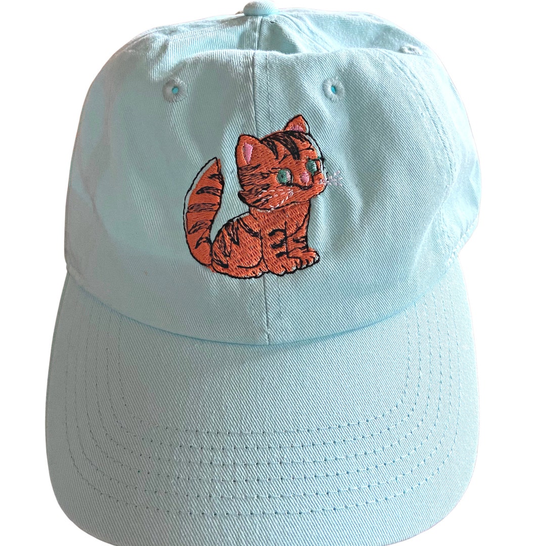 Custom Embroidered Kitten Baseball Cap - Personalized Cat Lover Gift ...