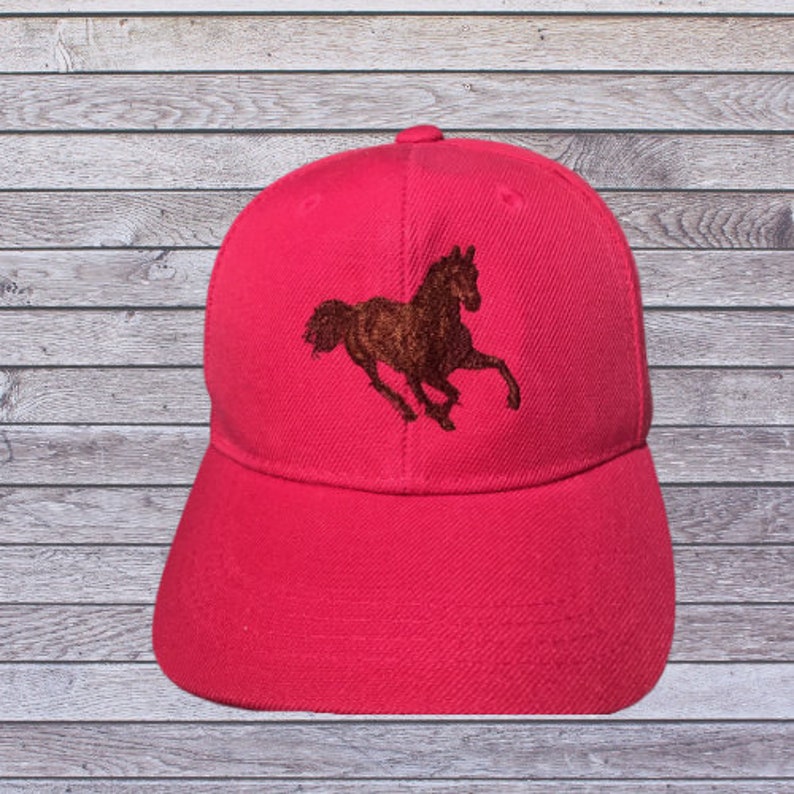 Custom Running Horse Baseball Cap/FREE SHIPPING Etsy