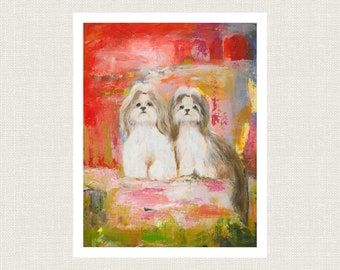 SHIH TZU ART Print From My Original Painting