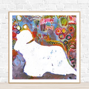 ORIGINAL PAINTING OF Cavalier King Charles Spaniel Silhouette| Cavalier Gift, Dog Mom, Veterinarian office gift,Dog Lover Gift, Dog Art,