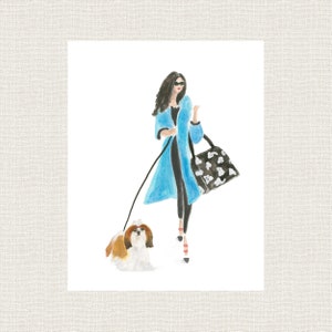 SHIH TZU DOG Art Print From Original Watercolor Painting For Shih Tzu Lover or Shih Tzu Dog Mom, or customize with your dog
