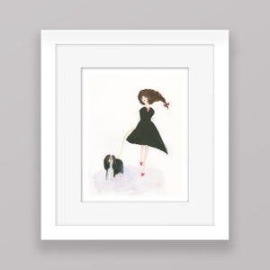 CAVALIER KING CHARLES Spaniel Art Print from my Original Watercolor Painting