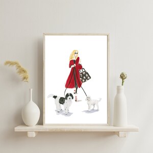 CUSTOMIZE WITH YOUR Dogs | Any Breed.  Dog Art Print From Original Watercolor Painting for dog lovers