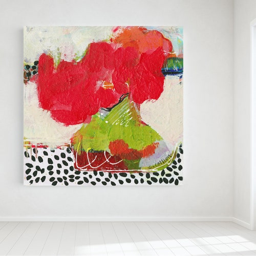 ABSTRACT WHIMSICAL CONTEMPORARY Art Minimalist Print, modern colorful art, nursery abstract artwork, home or office colorful wall decor