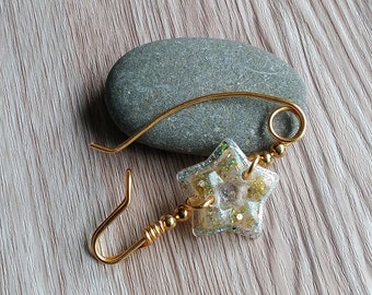 Star Scarf pin, copper brooch pin, Resin jewelry, mother's day gift idea, Shawl pin, brooches pins, sweater pin, star brooch, handmade gift