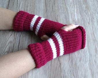 Bordeaux Fingerless gloves, gift idea, Arm Warmers, hand warmer, half fingerless gloves, wool gloves, wrist warmers, merino gloves