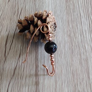 Shawl pin, sweater pin, safety pin, handmade copper pins, scarf pin, black brooch, copper pins, gift for her, handmade jewelry gift