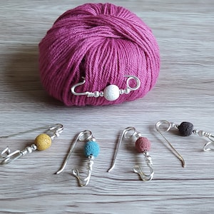 Scarf pins, Shawl pin, safety pin, Christms gift, stone pin, handmade brooches, lava stone brooch, sweater pin, copper jewelry, stone pins