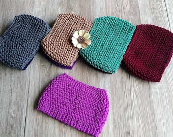 knitted headbands, purple Headbands, for women, wool headband, winter clothing, ear warmer, Womens headband, wife gift