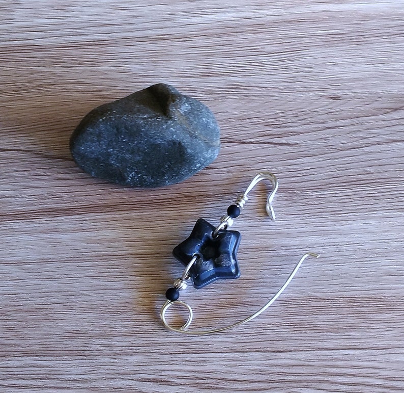 Shawl pin gift ideas for her sweater pin handmade gifts Scarf pin Resin jewelry Star pin copper pin star brooch grey shawl pin