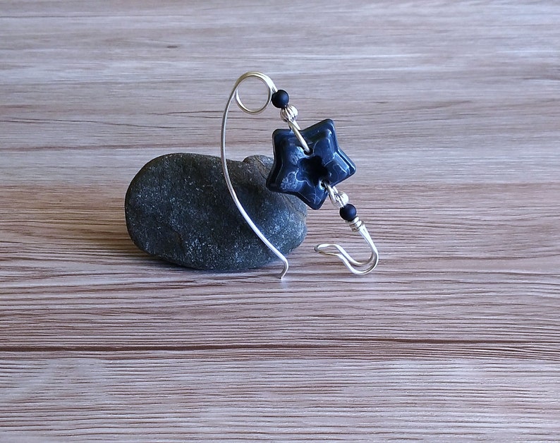 Shawl pin gift ideas for her sweater pin handmade gifts Scarf pin Resin jewelry Star pin copper pin star brooch grey shawl pin
