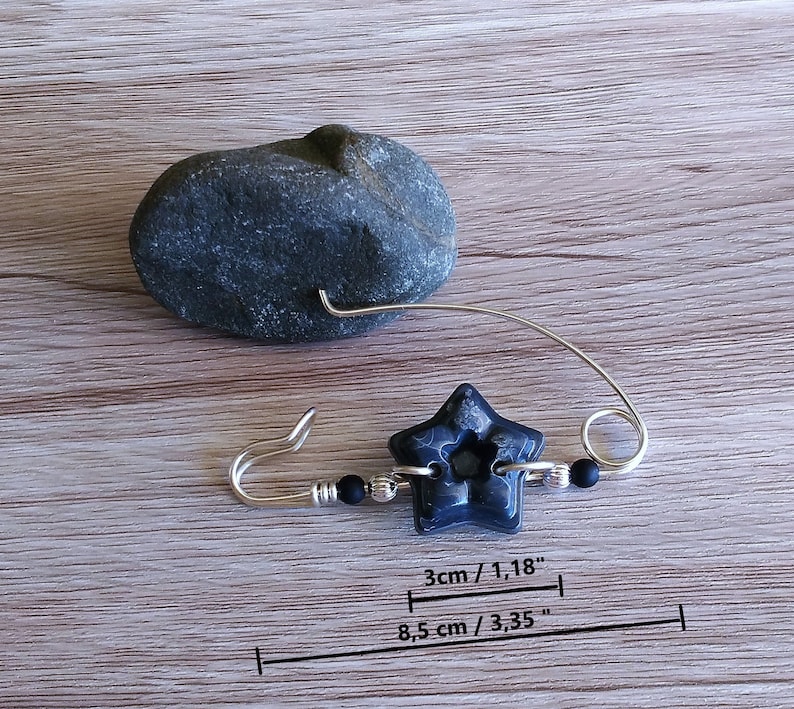 Shawl pin gift ideas for her sweater pin handmade gifts Scarf pin Resin jewelry Star pin copper pin star brooch grey shawl pin