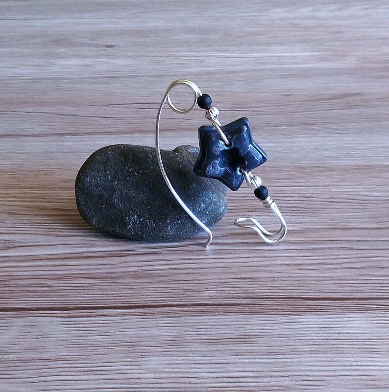 Shawl pin gift ideas for her sweater pin handmade gifts Scarf pin Resin jewelry Star pin copper pin star brooch grey shawl pin
