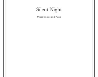 Silent Night - sheet music for mixed choir and piano