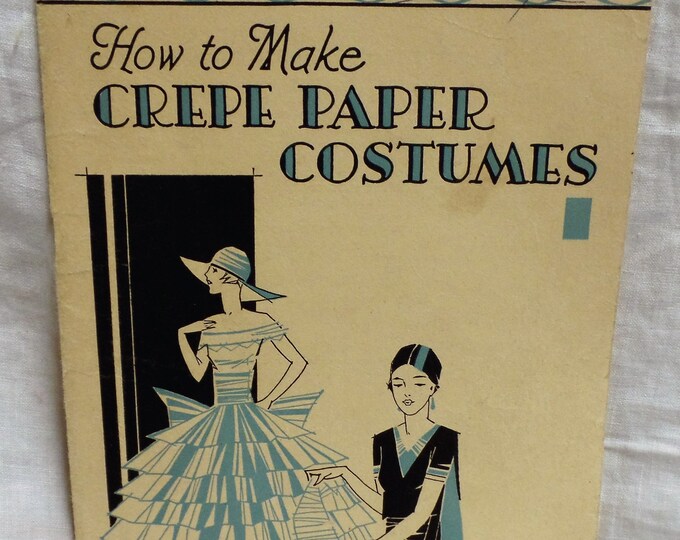 Antique how to Make Crepe Paper Costumes Booklet Etsy