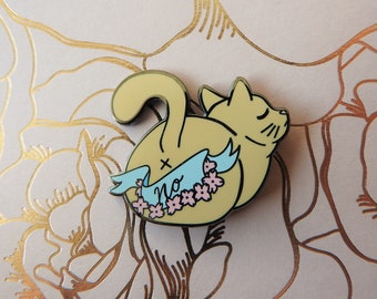 The Answer is No Enamel Pin
