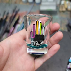 High 5 Glass Shot Glass