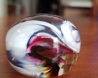 Hand Blown Glass Stone: One-of-a-Kind Art Glass