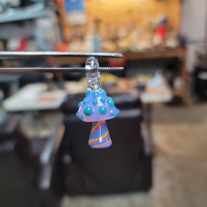 Purple Mushroom Pendant made to order