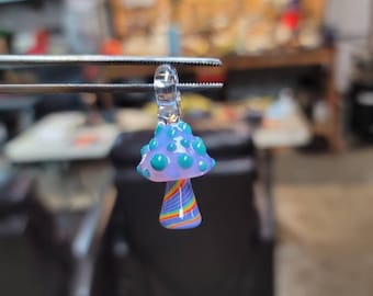 Purple Mushroom Pendant made to order